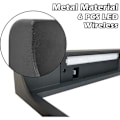 Miniatyrbillede 4 af 5: Husnummer Moderne Husnummer Sort Metal Solar Husnummer LED-lys Have Vandtæt (22,5 x 17,5 cm)