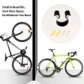 Miniatyrbillede 4 af 5: Cykelparkeringsspændeclips, cykelclipsopbevaring Cykelstativer Vægmonteret landevejscykelclipshænger med skruer til parkeringscykler