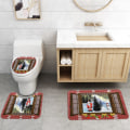 Pikkukuva 4 / 5: Joulupukin sarjakuva vedenpitävät suihkuverhot, neliosaiset liukumattomat wc- set wc:hen, A04,