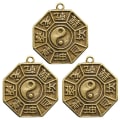 Pikkukuva 3 / 5: 3 kpl Tee itse riipuksia Vintage Tai Chi Trigram Avaimenperä Riipukset Amuletti Riipukset Laukku Riipukset