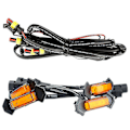 Miniatyrbillede 1 af 5: Til Toyota Led Grille Lights 4 Stk (ravgul Shell Yellow Light)