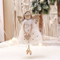 Miniatyrbillede 3 af 3: 3 stk juleengel dukke vedhæng Xmas træ bord dekoration