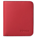 Miniatyrbillede 1 af 3: Kvinders Compact Bifold Luxury ægte læder lommepung big red