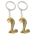 Miniatyrbillede 2 af 4: 2 stk Nøgleringe Snake Key Ring Crafted Nøglevedhæng