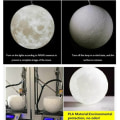 Miniatyrbild 5 av 5: 3D Moon Chandelier-Moon Ceiling Chandelier Moon Ceiling Light Planet Pendellampa Moon Restaurang Bar Hem Chil