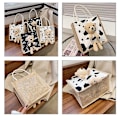 Miniatyrbillede 4 af 5: Jute Hessian Medium Shopping Bag A916-483 C