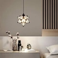 Miniatyrbild 4 av 5: Modern Moravian Star Chandelier Transparent Hanging Star Lamp (guld)