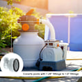 Miniatyrbillede 3 af 5: 1 PC 1,25" til 1,5" slangekonverteringsadapter til INTEX filtreringspumpe