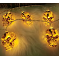 Pikkukuva 3 / 4: LED Halloween Skull String Lights Festival Ghost Christmas Decoration Light (Lämmin valkoinen-No.1 Skull 3m 30 Lights-[8 Function Waterproof Battery Box] Re