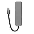 Miniatyrbillede 5 af 8: 5 i 1 Type C Hub Type C til HD Multimedia Interface USB3.0 2 USB2.0 USB C PD Understøtter 4K 30Hz Plug and Play USB C Hub Grå