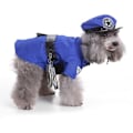 Miniatyrbild 5 av 5: Husdjurskläder Hundkläder Halloween COS Poliskläder Storlek XL
