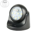 Miniatyrbillede 4 af 5: Udendørs væglampe med bevægelsesdetektor | 1000 Lumen LED udendørs belysning | Batteridrevet ledningsfri belysning | 360 grader