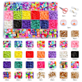 Miniatyrbillede 1 af 5: 24 Grids Soft Clay Bløde keramiske perler DIY Box Håndlavet DIY perlesæt