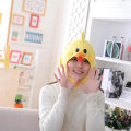 Pikkukuva 2 / 3: Chicken Hat Toy Props Lisävarusteet Pehmopää Fancy Taiyaki Cap Photo Props Yellow