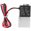 Miniatyrbillede 1 af 5: 2V025-08(1/4) 12V2V025-06/2V025-08 tovejs aluminium pneumatisk magnetventil til vandgas velegnet til udendørs brug