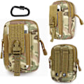 Pikkukuva 2 / 5: Molle Pouch Edc Compact Utility Pouches Tactical Multipurpose Gadget Pouch Vyötärötyökalu Vyötärölaukku karabiinilla D