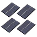 4 stk. 3V 100MA 0,3W DIY Bærbar Solcelleopladningspanel Epoxybræt 65*48MM