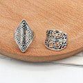 Miniatyrbild 5 av 5: 4st/ set Bohemian Style Unisex Ring Slitstark Lättvikt Super Cool Fidget Ring För Fest