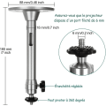 Miniatyrbillede 2 af 5: 2 stk. Projektor Loftmontering, Mini Justerbar Vægmount i Aluminium, Universal Projektor Loftmontering Til Digitalkamera Slr Videokamera - Max5