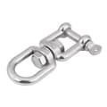 Kraftig 304 Rostfritt Stål Vridbar Ring Snäpp Rullande Schackel (10mm)