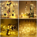 Miniatyrbillede 5 af 5: Vinflaske lys, varm hvid, 2 m længde, 20 LED, 16 stk