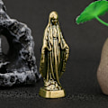 Miniatyrbild 2 av 5: Jungfru Maria Statyett Kristustema Antik stil Heliga Moder Staty Miniatyrer Desktop Ornament för hushåll