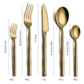 Pikkukuva 3 / 5: Ruostumattomasta teräksestä valmistetut ruokailuvälineet (Iridescent 5-osainen set)