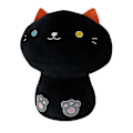 Miniatyrbillede 3 af 4: 35 cm Blød Sød Mange Dyr Sort Katte Dyr Ko Frø Plyspude A Black Cat