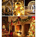 Miniatyrbillede 5 af 5: 1000 LED-strenglys 100 M varm hvid, 8 lystilstande lampe, Quntis Fairy Lights til fødselsdagsbryllup, Xmas Indoor Out