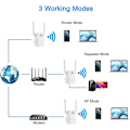Miniatyrbillede 3 af 5: wifi signal booster 300M trådløs repeater signal booster (hvid)