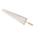 Elegant vitt DIY-pappersparaply för bröllopsdekoration (59 cm)
