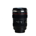 Miniatyrbillede 1 af 4: Creative Camera Lens Cup Vandkrus Sort rustfrit stål kaffekrus (sort 400 ml)