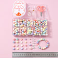 Miniatyrbillede 5 af 5: 10 makroner gitre perle perler boks DIY håndlavet