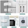 Miniatyrbillede 3 af 5: 3 stk Diamond retvinklet lås Koldgrå Børnesikkerhed Køleskabslås Hardware Home Supplies