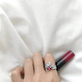 Miniatyrbillede 4 af 5: Ring Sølv S925 Justerbare Modesmykker Ac7345 Red