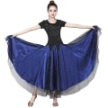 Pikkukuva 1 / 5: Aikuisten tupsupaljetilla latinalainen tanssimekko Royal Blue L