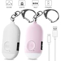 Pikkukuva 2 / 5: 130 Db Personal Emergency Alarm.ladattava turvahälytin LED taskulampulla