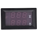 Pikkukuva 3 / 3: DC0-100V LED DC kaksinäyttöinen digitaalinen virta ja digitaalinen volttimittari, 1A, punainen + punainen