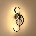 Miniatyrbillede 1 af 5: Moderne LED Væglampe Kreativ Indendørs Væglampe, Nodeform, 22W LED Strip Minimalistisk Aluminium Kunstdekoration til