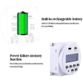 Miniatyrbillede 4 af 5: Elektronisk timer Dc12v 16a 28 Programmer Programmerbar LCD-skærm