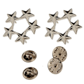Miniatyrbillede 2 af 5: 2 stk generiske mænds WW2 A Pair Of Us Army Officer 5-stjernet General Rank Badges Pin Sølv