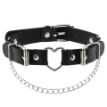 Pikkukuva 2 / 4: Goth Black Heart Choker Punk Kaulakoru Tytölle Cool Chocker Neck Cosplay Korut Egirl Gothic Asusteet white