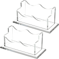 Miniatyrbillede 1 af 4: Akryl visitkortholder desktop transparent kort display rack *2,