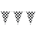 Miniatyrbillede 4 af 4: 30m PE sort gitter racing flag F1 racing string flag