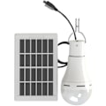 Pikkukuva 1 / 5: Aurinkolamppu, säädettävä kirkkaus, 3 tasoa, DC 5-6V 7W, 20 Led