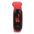 Mini Barn Röd LED Digital Klocka Silikonarmband Sport Student