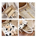 Miniatyrbillede 5 af 5: Jute Hessian Medium Shopping Bag A916-483 C