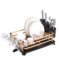 Miniatyrbillede 1 af 4: Multifunktionelt opvaskestativ i aluminium, guld + sort chassis