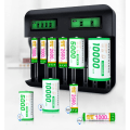 Miniatyrbillede 3 af 5: Universal batterioplader, 8-slot batterioplader, passer til AA/AAA/C/D Ni-MH/Ni-Cd genopladelige batterier