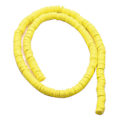 Miniatyrbillede 1 af 8: Gule Polymer Ler Skiveperler til DIY Smykker: Perfekt til Halskæder, Armbånd og Øreringe.